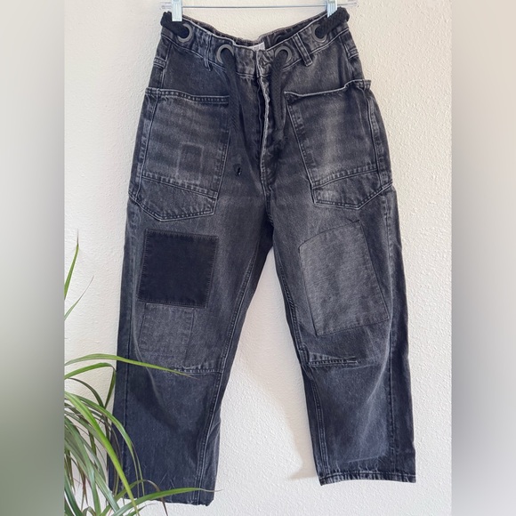 Free People moxie low slung pull on jean Nighthawk size 27 - Picture 5 of 13